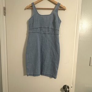 Denim mini dress